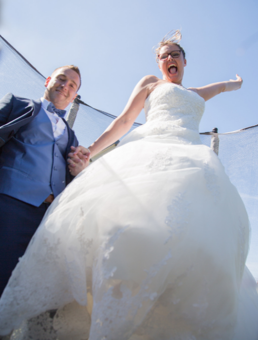Studio Grand Angle - reportage mariage - mariés trampolin - cocktail - photographe professionnel @Christophe Roisnel Cherbourg Equeurdreville - Cotentin Normandie